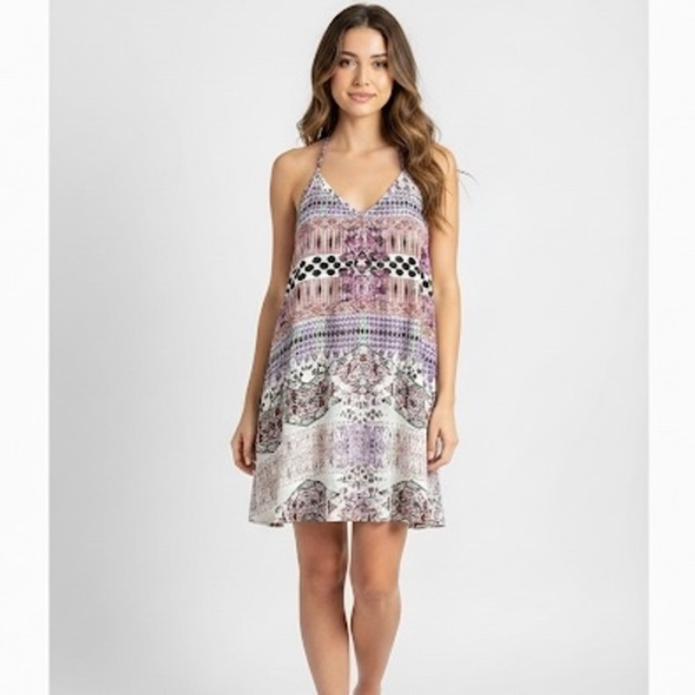 Heartloom Dress Small S Spaghetti Strap Sleeveless Multicolor Revolve Mini